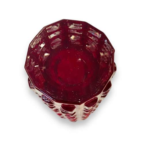 Whitefriars Aztec Ruby Red Vase image-4