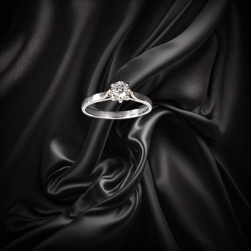 Platinum 0.20ct Diamond Ring image-1