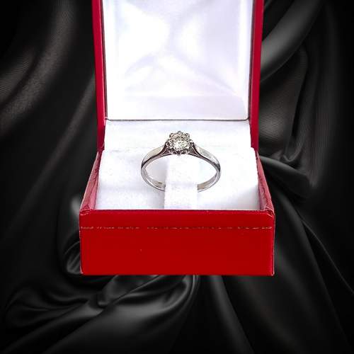 Platinum 0.20ct Diamond Ring image-6