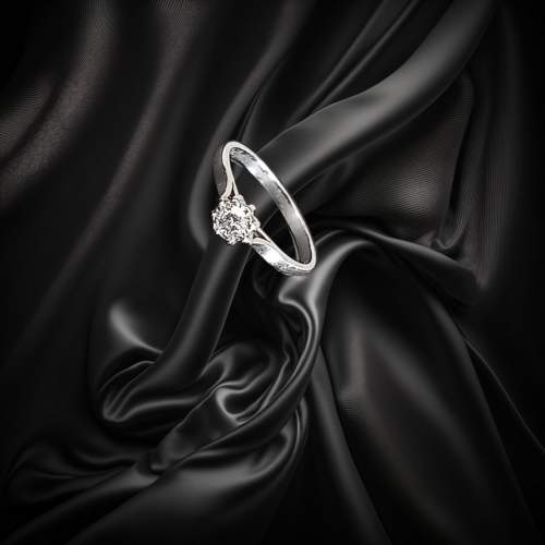 Platinum 0.20ct Diamond Ring image-3