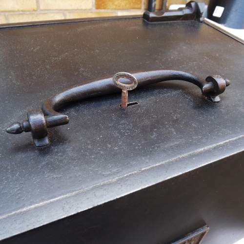 Edwardian John Tann Iron Reliance Chest Safe Working Lock & Key image-4