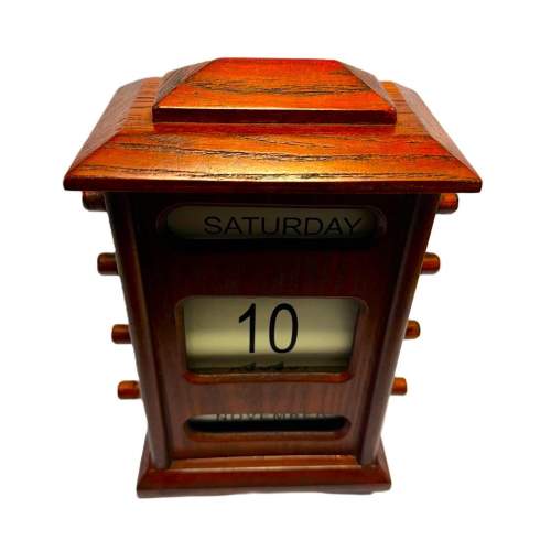 Large Antique English Oak Perpetual Calendar Circa 1910 image-5