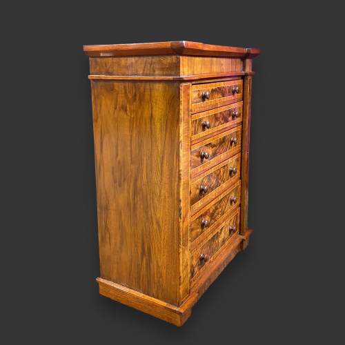 19th Century Walnut Collectors Wellington Chest image-3