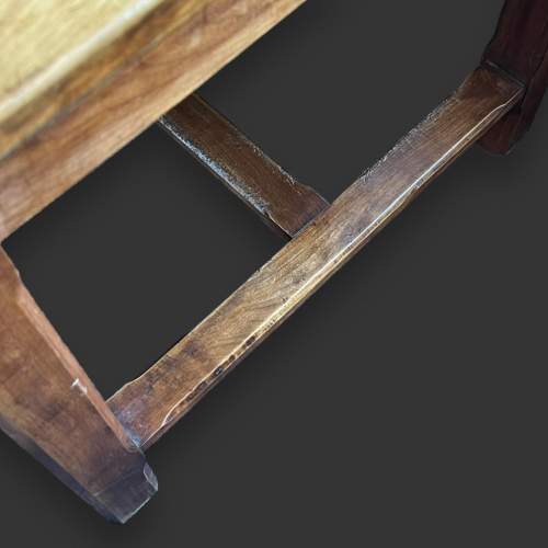 Rustic Late 19th Century Cherrywood Farmhouse Refectory Table image-5