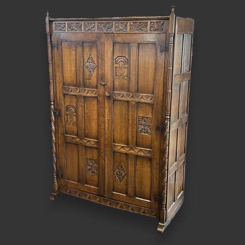 Aged Oak Wardrobe by Kendle, Milne and Co image-1