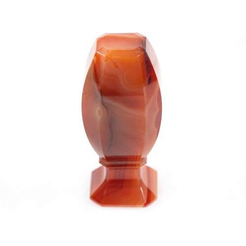 An Antique Victorian Orange Banded Agate Desk Seal image-3