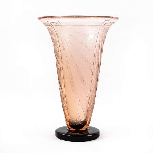 An Art Deco Period Glass Vase by Charles Schneider image-1