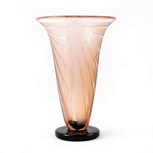 An Art Deco Period Glass Vase by Charles Schneider image-3