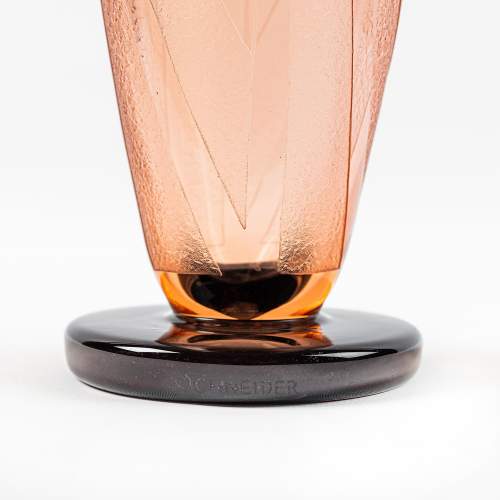 An Art Deco Period Glass Vase by Charles Schneider image-6