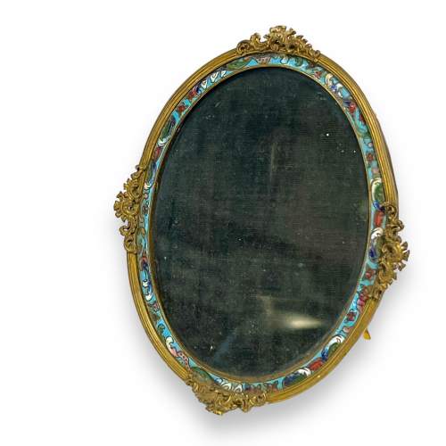 Decorative 19th Century French Cloisonné Photograph Frame image-3