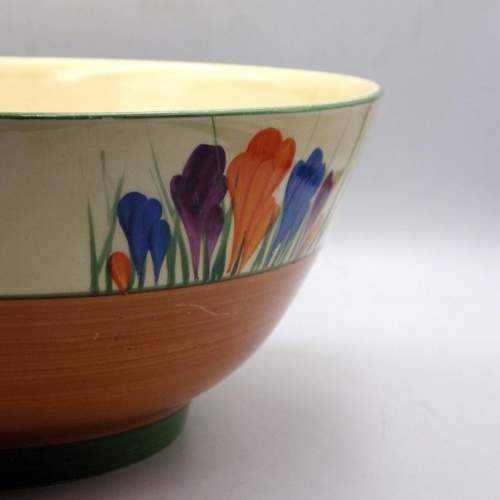 Clarice Cliff 1930s Art Deco Bizarre Autumn Crocus Fruit Bowl image-3