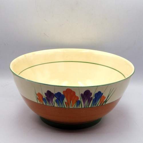 Clarice Cliff 1930s Art Deco Bizarre Autumn Crocus Fruit Bowl image-4