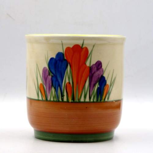 Clarice Cliff 1930s Art Deco Bizarre Autumn Crocus Large Fern Pot image-1