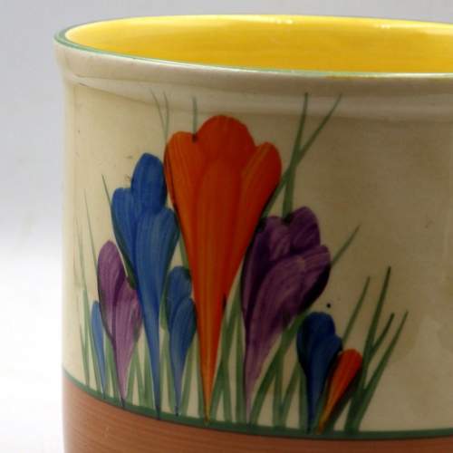 Clarice Cliff 1930s Art Deco Bizarre Autumn Crocus Large Fern Pot image-2