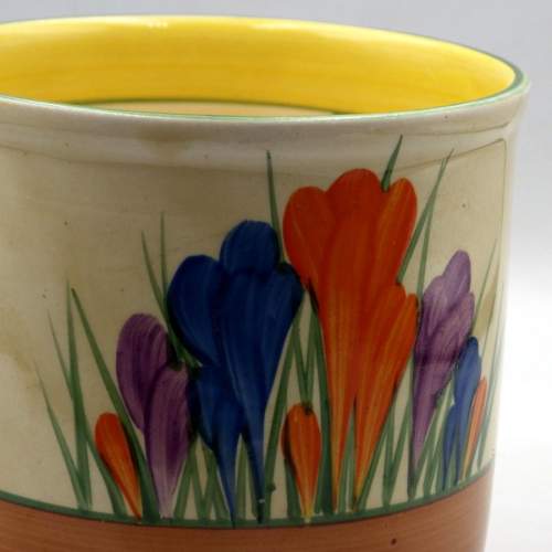 Clarice Cliff 1930s Art Deco Bizarre Autumn Crocus Large Fern Pot image-3