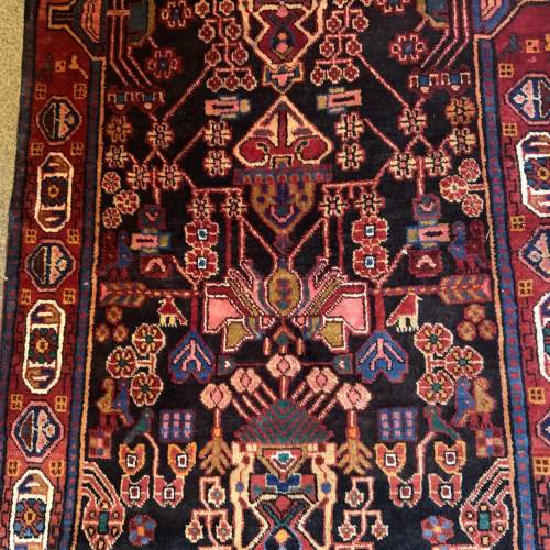 Stunning Extra Long Hand Knotted Persian Runner Nahavand image-3