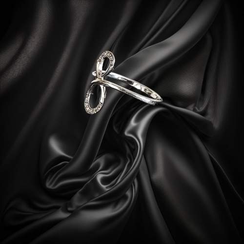 Gold Diamond Infinity Figure of 8 Ring image-6