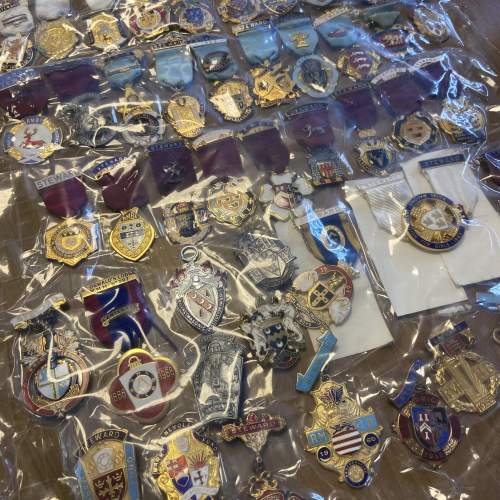 Collection of 49 Masonic Charity Jewels image-1