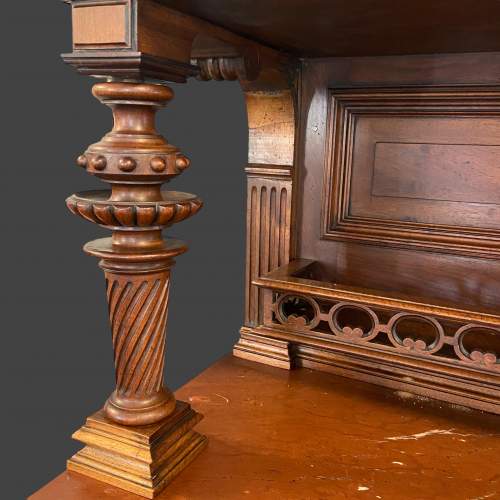 Victorian Walnut Buffet with Marble Top image-5