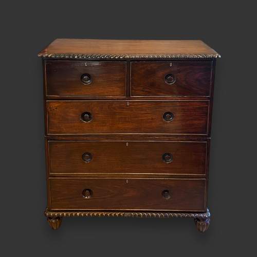 William IV Colonial Rosewood Military Campaign Chest image-1