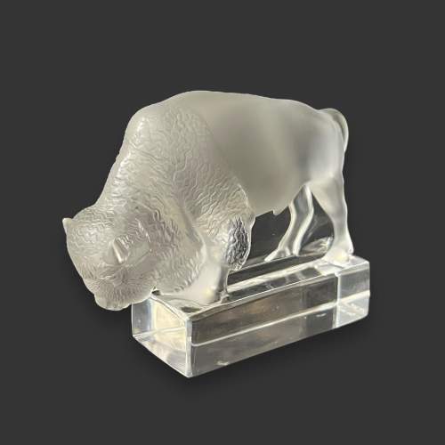 Lalique Glass Bison image-1