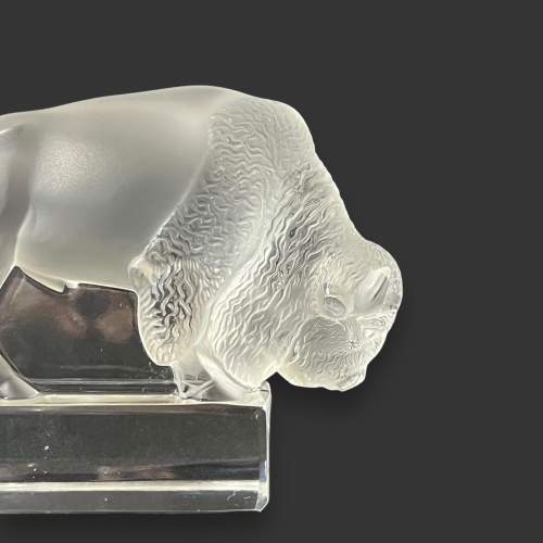 Lalique Glass Bison image-3