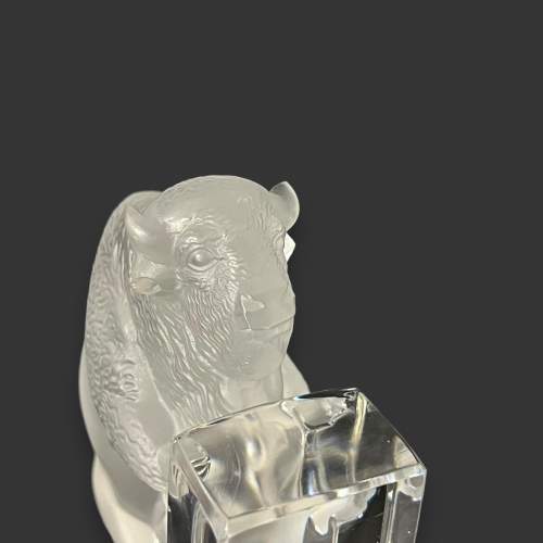 Lalique Glass Bison image-4