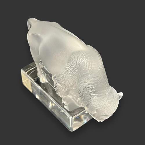 Lalique Glass Bison image-5