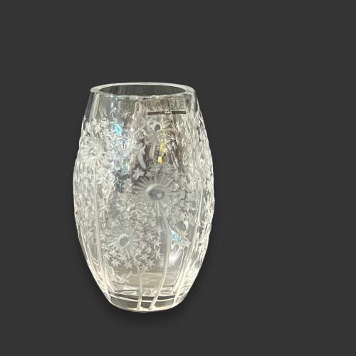 Lalique Bucolique Pattern Glass Vase image-2