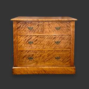 Late 19th Century Satin Birch Chest of Drawers