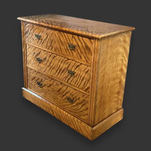 Late 19th Century Satin Birch Chest of Drawers image-2