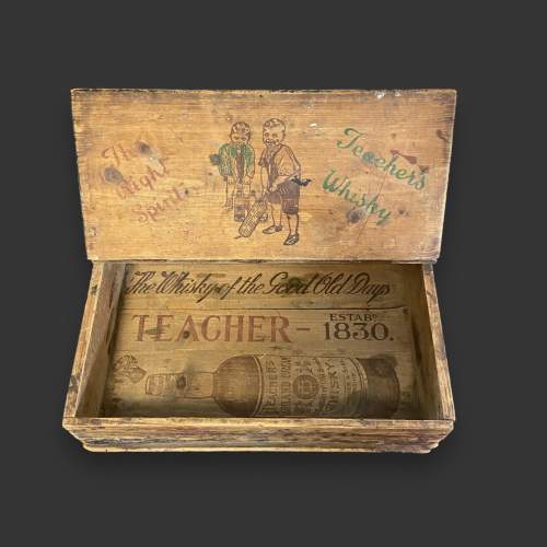 Teachers Whisky Vintage Wooden Box image-1