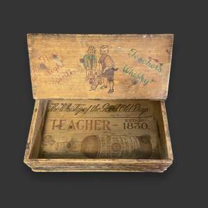 Teachers Whisky Vintage Wooden Box