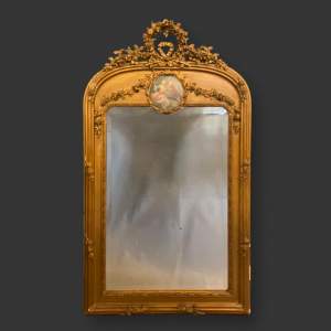 Beautiful 19th Century French Gilt Framed Wall Mirror