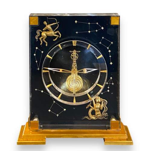 Jaeger Le Coultre Marine Type Lucite Desk Clock image-1