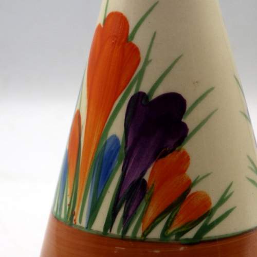 Clarice Cliff 1930s Art Deco Autumn Crocus Conical Sugar Shaker image-2