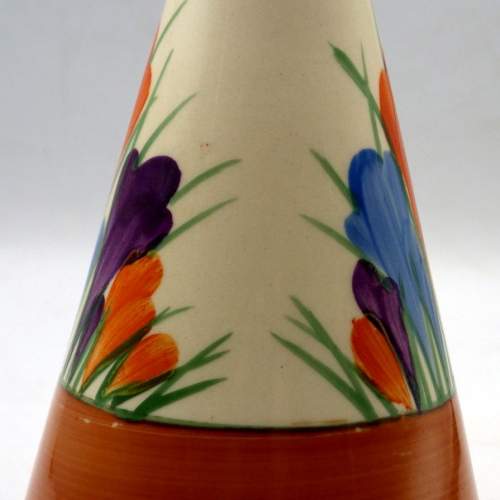 Clarice Cliff 1930s Art Deco Autumn Crocus Conical Sugar Shaker image-3