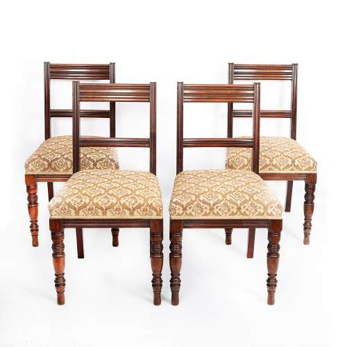 Set of Four Regency Mahogany Side Chairs by Gillows image-1