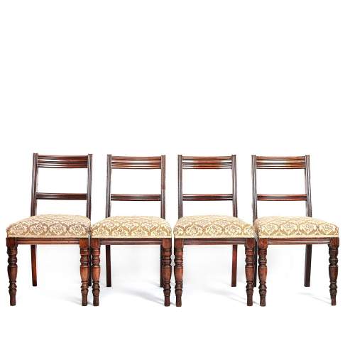 Set of Four Regency Mahogany Side Chairs by Gillows image-2