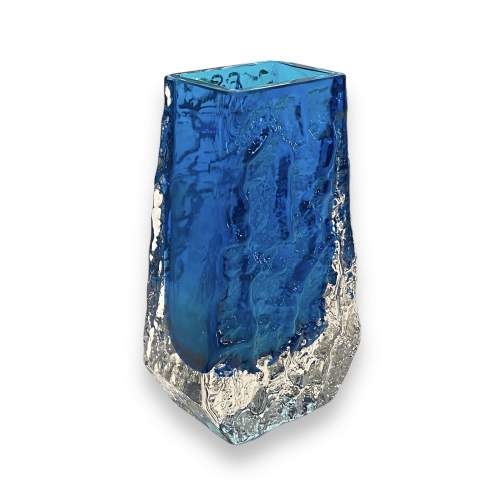 Whitefriars Kingfisher Glass Coffin Vase image-2