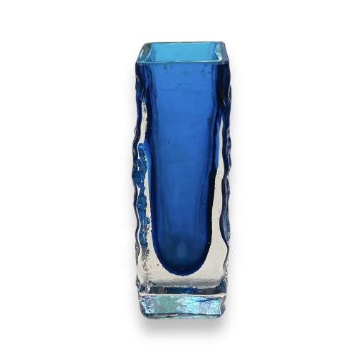 Whitefriars Kingfisher Glass Coffin Vase image-3