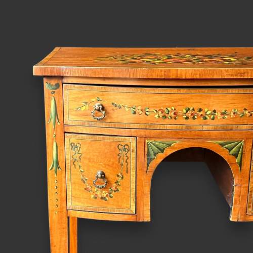 Satinwood Bowfront Table image-5