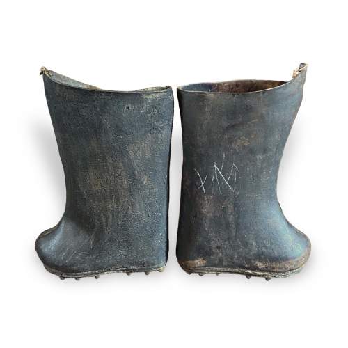 Antique Chinese Rice Paddy Field Boots image-2