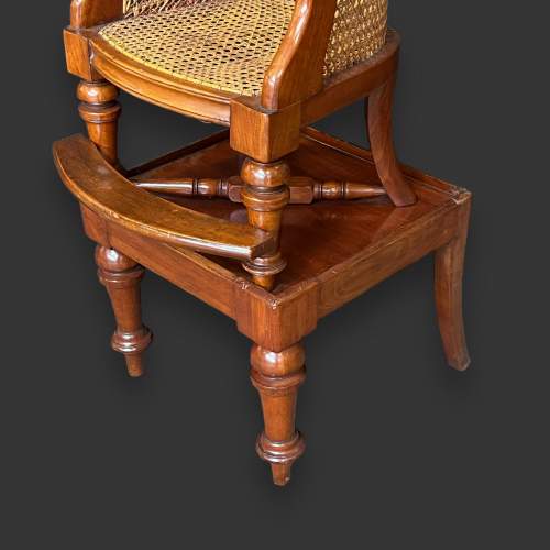 Victorian Mahogany Bergere Childs High Chair image-5