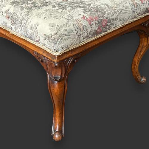 Victorian Walnut Stool image-4