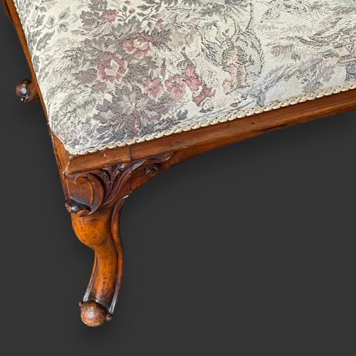 Victorian Walnut Stool image-5