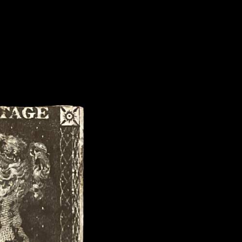 1840 1d Penny Black Queen Victoria Stamp, with Black Maltese Cross image-4