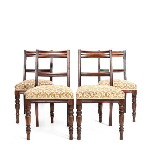 Set of Four Regency Mahogany Side Chairs by Gillows image-3