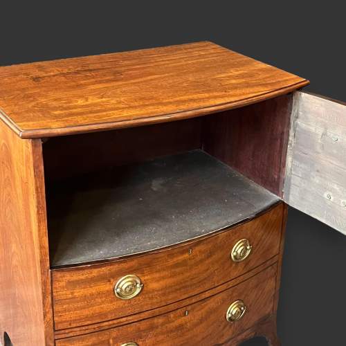 George III Converted Mahogany Bowfront Cupboard image-5