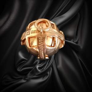 Heavy Gold Masonic Ball